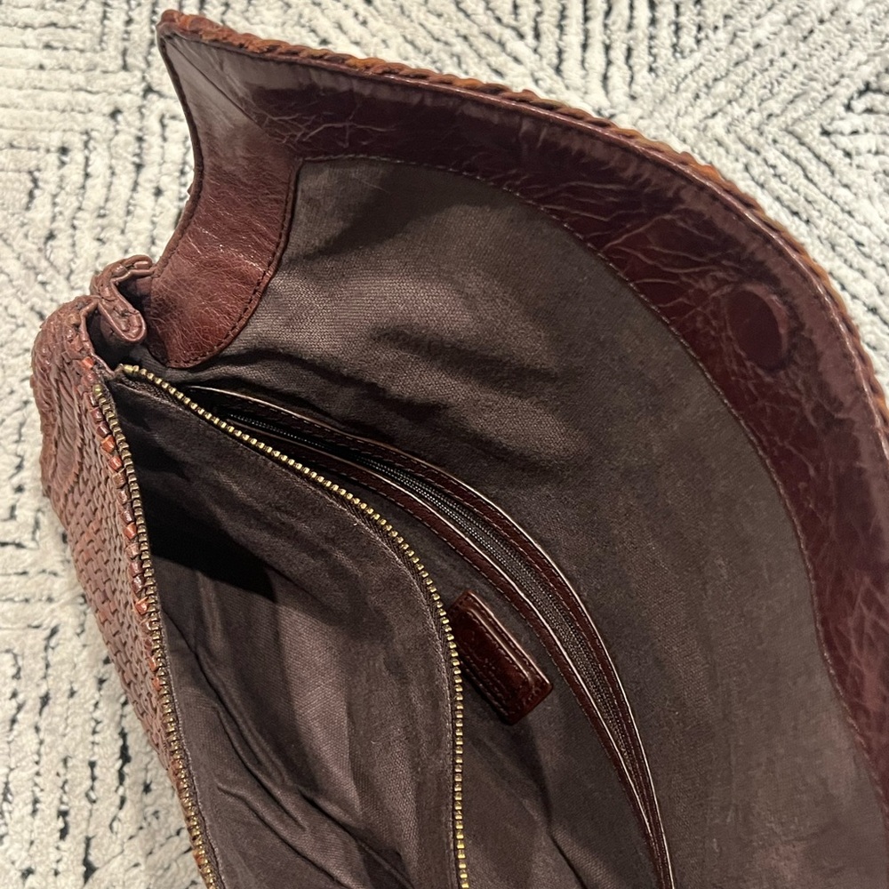 RARE Vintage Cole Hann Woven Leather Clutch - Picture 9 of 14